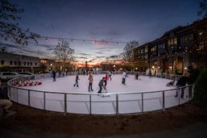open-air ice skating rink