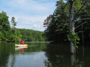 kayaking in croft state park