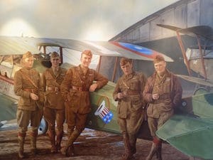 WWI flying ace painting
