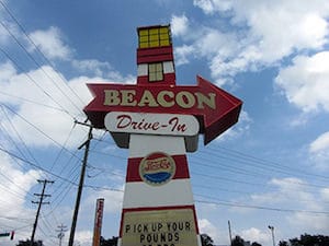 beacon drive-in sign
