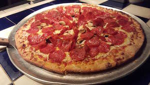 pizza from brickhouse in spartanburg, sc